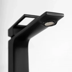 Смеситель для раковины BelBagno Luce LUC-LMC-NERO-W0 без донного клапана, черный матовый