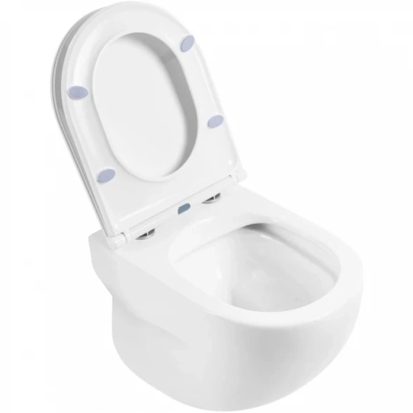 Унитаз подвесной BelBagno Onda BB066CHR безободковый, белый