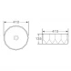 Раковина 41x41 см BelBagno BB1409H301