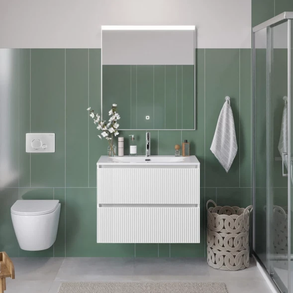 Тумба под раковину BelBagno Uno UNO-MINI-800-2C-SO-BO 80 см, подвесная, белый матовый