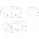 Акриловая ванна BelBagno BB77-1700-W0 170x80 см, отдельностоящая, белый