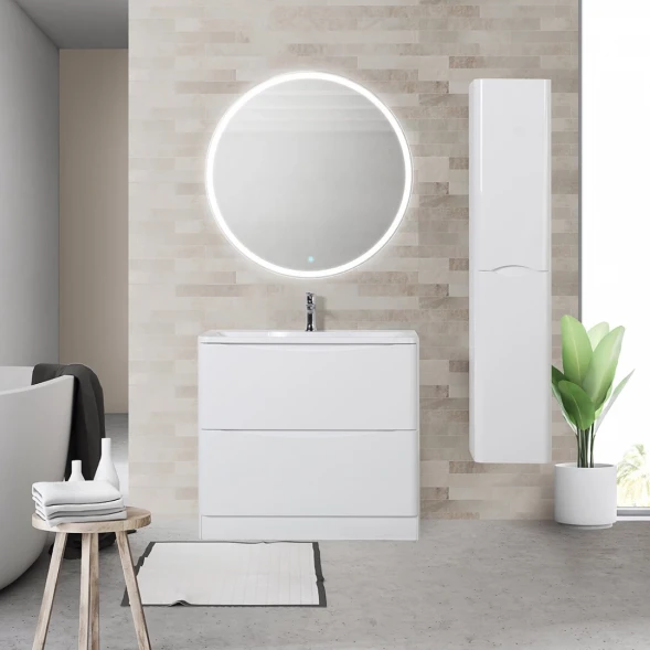 Тумба Bianco Lucido 99,6 см BelBagno Acqua ACQUA-1000-2C-PIA-BL