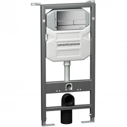 Комплект подвесной унитаз Ceramica Nova Metropol CN4002MB + система инсталляции Ceramica Nova Envision Flat CN1002M + CN1000