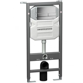 Комплект подвесной унитаз Ceramica Nova Metropol CN4002MB + система инсталляции Ceramica Nova Envision Flat CN1002M + CN1000