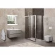 Душевой уголок 100-115x90 см BelBagno UNIQUE-AH-1-100/115-90-P-Cr текстурное стекло