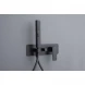 Смеситель для ванны Allen Brau Infinity 5.21011-31 встраиваемый, с душевым гарнитуром, черный матовый