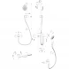 Смеситель для ванны Wonzon &amp; Woghand Alfa WW-AE3205-CR с душевым гарнитуром, хром