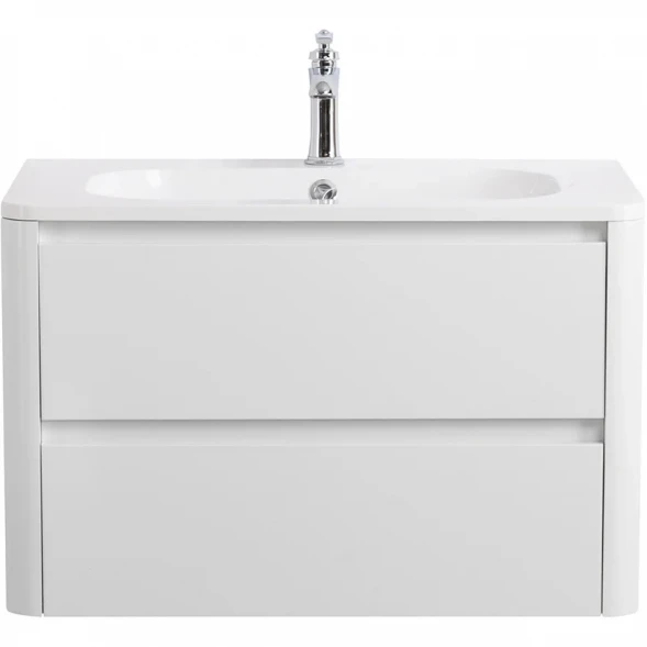Тумба под раковину Cezares Relax RELAX-800-2C-SO-BL 79,6 см, подвесная, Bianco Lucido
