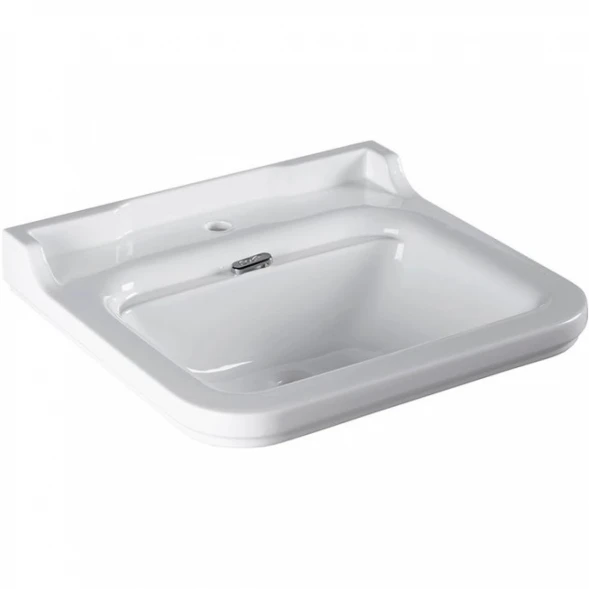 Раковина 60x55 см с одним отверстием под смеситель Kerasan Waldorf 4140K1bi/cr*1