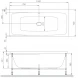 Акриловая ванна 150x70 см Am.Pm Func W84A-150-070W-A