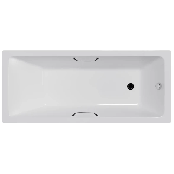 Ванна чугунная Delice Level DLR230618R 140x70 см, с отверстиями под ручки, белый
