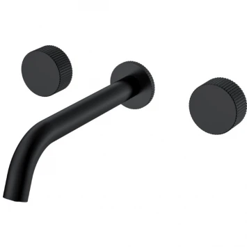 Смеситель для раковины Boheme Stick Linea 152-2-B.3 встраиваемый, черный матовый