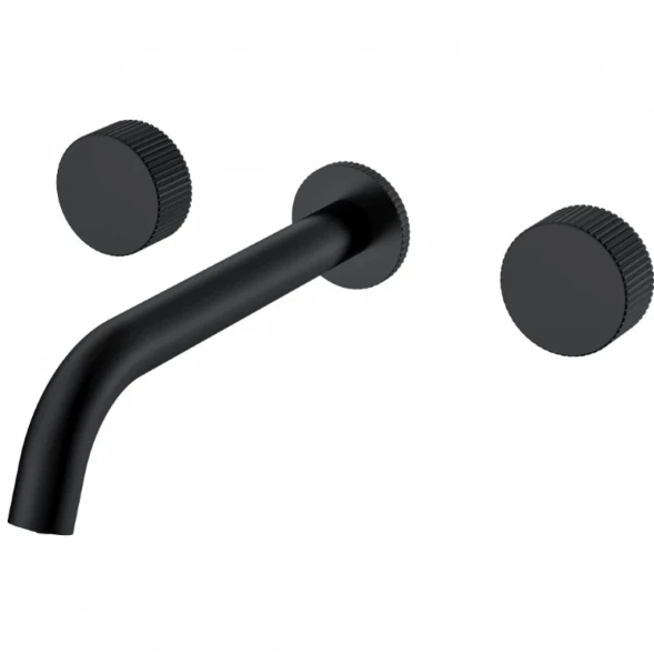 Смеситель для раковины Boheme Stick Linea 152-2-B.3 встраиваемый, черный матовый