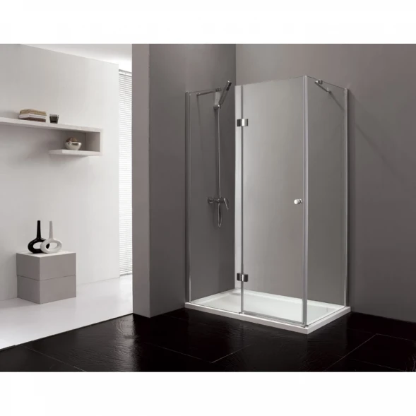 Душевой уголок Cezares Verona 100x80 см текстурное стекло VERONA-W-AH-1-100/80-P-Cr-L