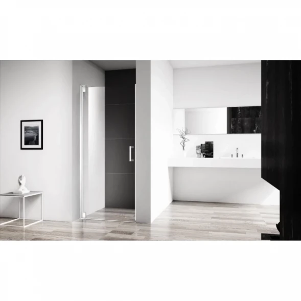 Душевая дверь 80 см BelBagno MARMI-B-1-80-C-Cr прозрачное