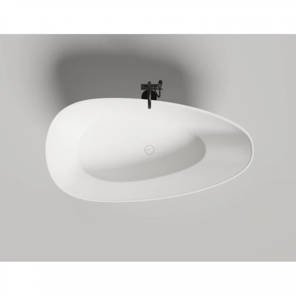 Ванна из литьевого мрамора Salini S-Stone Paola 1015204M 172x82,5 см, отдельностоящая, белый матовый