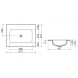 Раковина Ceramica Nova Grace CN7011wx 61x45,7 см, накладная, белый