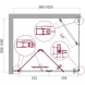 Душевой уголок 100x100 см BelBagno Albano ALBANO-AS-1-100-C-Cr прозрачное