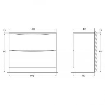 Тумба Pino Scania 99,6 см BelBagno Acqua ACQUA-1000-2C-PIA-PS