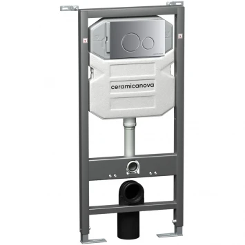 Комплект подвесной унитаз Ceramica Nova Metropol CN4002 + система инсталляции Ceramica Nova Envision Round CN1001M + CN1000