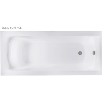 Ванна из литьевого мрамора Astra-Form Нью-Форм Solid Surface 01010061 170x80 см, белый матовый