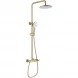 Душевая система Wonzon &amp; Woghand Muse Corno WW-A30653-BG 224 мм, со смесителем, золотой матовый