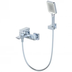 Смеситель для ванны Wonzon & Woghand Edge WW-88639003A-CR с душевым гарнитуром, хром