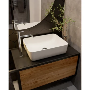 Смеситель для раковины AQUAme Siena AQM6214CR без донного клапана, хром