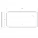 Зеркало 140x70 см Cezares Stylus CZR-SPC-STYLUS-1400-700-TCH-WARM