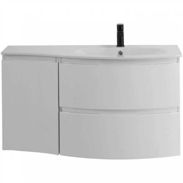 Шкаф одностворчатый 34x55 см Bianco Lucido L Cezares Vague 44228