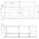 Акриловая ванна 160x70 см Am.Pm Func W84A-160-070W-A