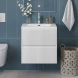 Тумба под раковину BelBagno Uno UNO-700-2C-SO-BO 70 см, подвесная, белый матовый