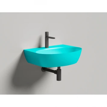 Раковина-чаша Salini S-Stone Alda Wall 02 140322MF 58x45 см, накладная, подвесная, покраска по RAL глянец полностью