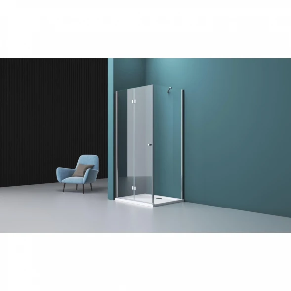 Душевой уголок 80x80 см BelBagno Albano ALBANO-AS-1-80-C-Cr прозрачное