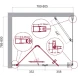 Душевой уголок 80x80 см BelBagno Albano ALBANO-AS-1-80-C-Cr прозрачное
