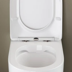 Приставной безободковый унитаз с сиденьем микролифт Ceramica Nova Mia CN1810