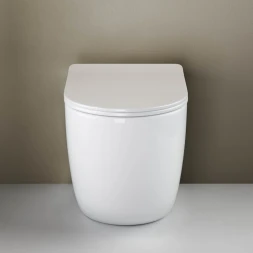 Приставной безободковый унитаз с сиденьем микролифт Ceramica Nova Mia CN1810