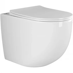 Приставной безободковый унитаз с сиденьем микролифт Ceramica Nova Mia CN1810