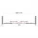 Шторка для ванны BelBagno Uno 150 см текстурное стекло UNO-VF-2-150/145-P-Cr