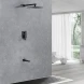 Смеситель для ванны Allen Brau Infinity X2 5.21014-31 встраиваемый, черный матовый