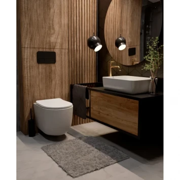Смеситель для раковины AQUAme Siena AQM6214GG без донного клапана, Золото
