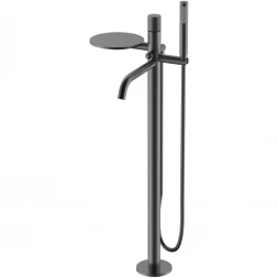 Смеситель напольный для ванны Boheme Stick Spirale 129-GM.4 графит матовый