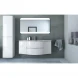 Шкаф одностворчатый 34x55 см Bianco Lucido R Cezares Vague 44222