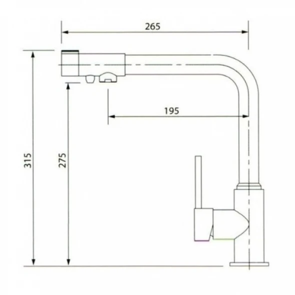 Смеситель для кухни с подключением к фильтру Kaiser Teka 13044-9