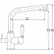 Смеситель для кухни с фильтром Kaiser Vincent 31144-3 + H851P00