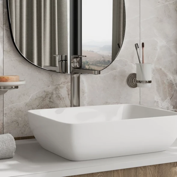 Смеситель для раковины WasserKRAFT Spree 1403H никель