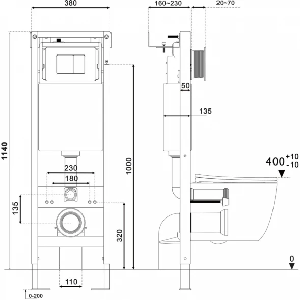 Инсталляция для унитаза Abber AC0110
