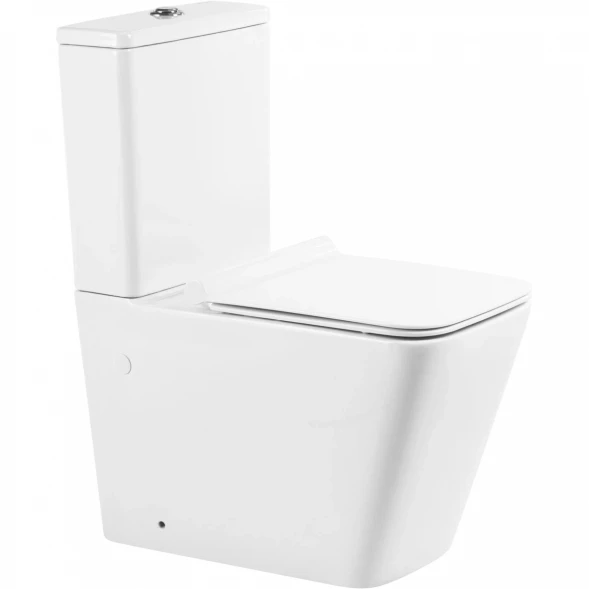 Чаша напольного безободкового унитаза BelBagno Ardente-R BB02093CPR