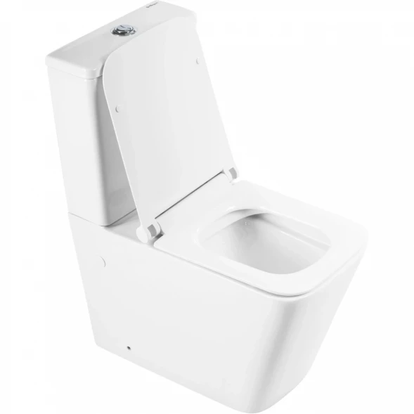 Чаша напольного безободкового унитаза BelBagno Ardente-R BB02093CPR