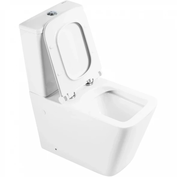 Чаша напольного безободкового унитаза BelBagno Ardente-R BB02093CPR
